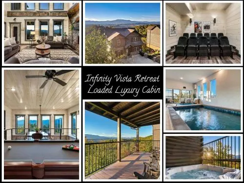 Infinity Vista Retreat - 5BR, Smoky Mountain Views Pool, HotTub photo 1