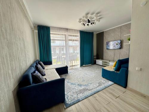 Et opholdsområde på Таунхаус в пансионате байтур