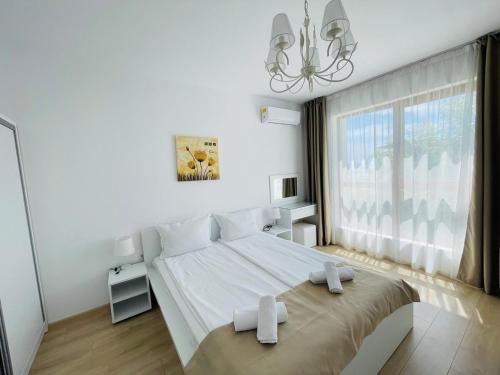 Ένα ή περισσότερα κρεβάτια σε δωμάτιο στο Panoramic Studio - Sea view 3