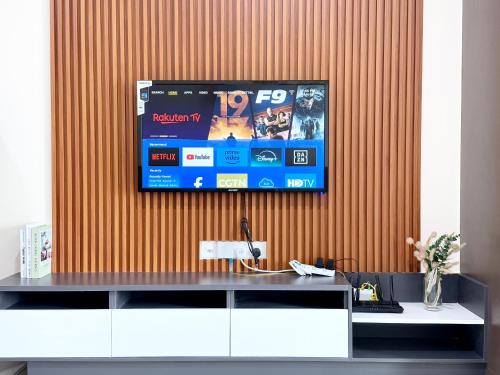 TV a/nebo společenská místnost v ubytování Alinea Suites