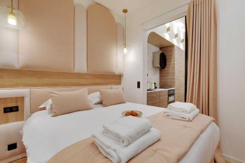 Posteľ alebo postele v izbe v ubytovaní Charming apartment - 1BR-4P - AC - Marais