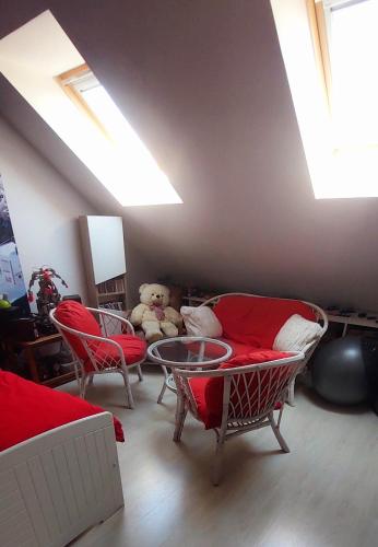 Χώρος καθιστικού στο Chambre du moulin