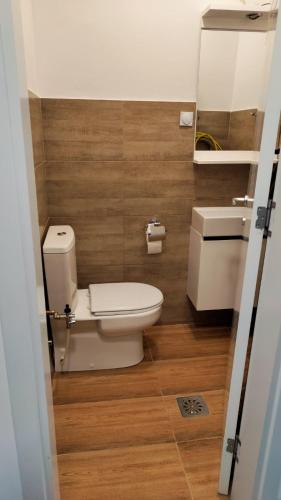 ビトラにあるM&M Apartmentのトイレと洗面台のあるバスルーム