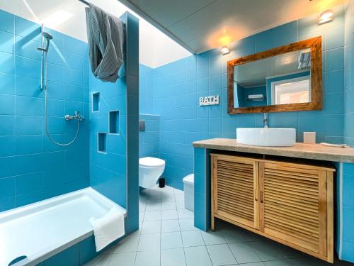 Kúpeľňa v ubytovaní Seaside apartments Petar