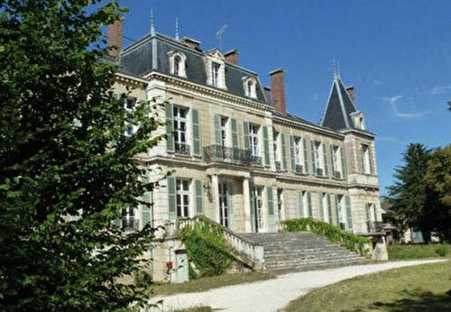 a large house with stairs in front of it at Assarag in Brienon-sur-Armançon