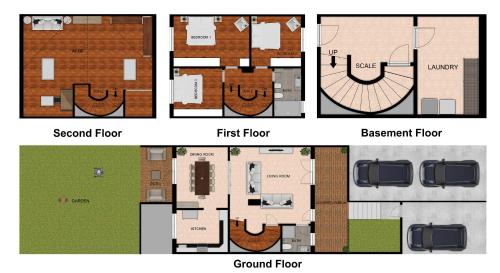 Planimetria di Villa - Free Parking - Garden - Quiet