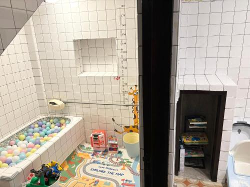 Ein Badezimmer in der Unterkunft whitecoatox
