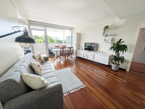 Bright 2 Bedroom Apartment with 2 Terraces Pool and Parking near Diagonal Mar Beach