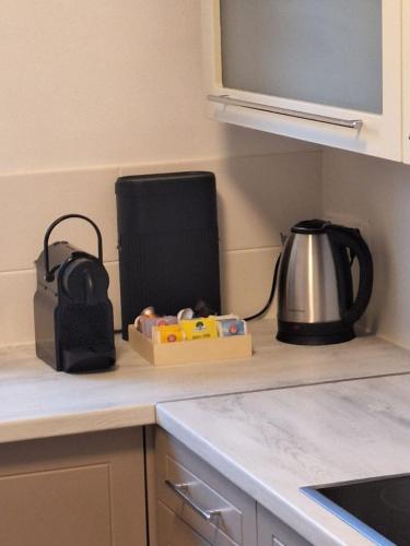 Küche/Küchenzeile in der Unterkunft Ferienwohnung Anita
