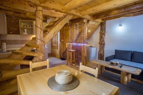 Гостиная зона в Apartman Wooden Paradise