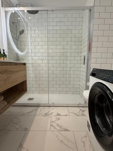 Bilik mandi di Seafront Apartment - Costa Brava