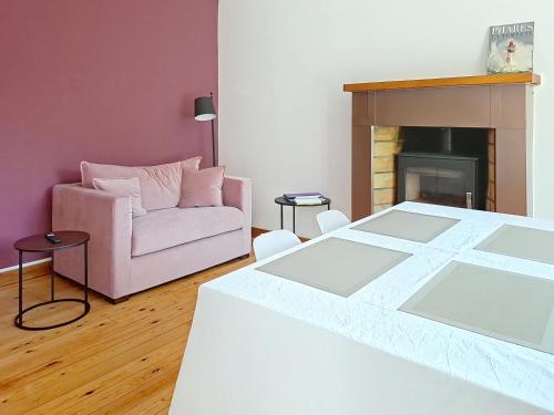 Posezení v ubytování Petite maison de pêcheur dans un site paradisiaque
