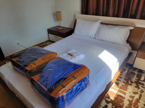 Ein Bett oder Betten in einem Zimmer der Unterkunft Chalet familiale Haut standing