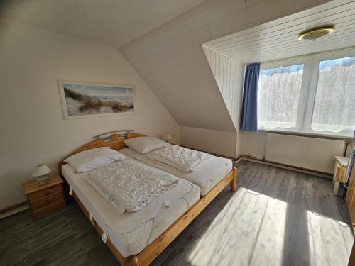 Postel nebo postele na pokoji v ubytování Ferienwohnung Ausblick