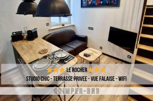 Studio Chic avec Terrasse Privée et Vue Falaise