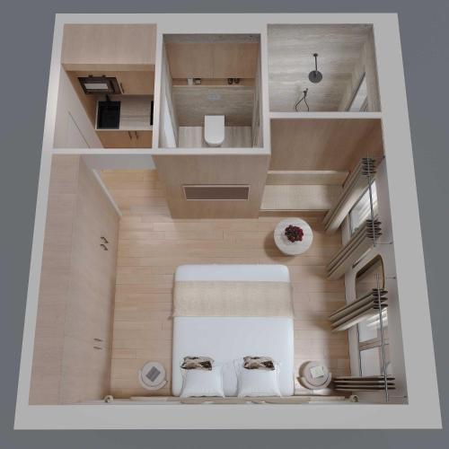 - une salle de bains avec 2 chaises dans l'établissement Charming studio with AC - 2P- Musée du Louvre, à Paris