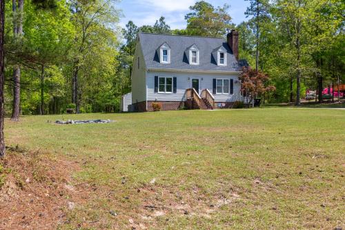 a house with a large yard in front of it at Serenity Haven in Lillington