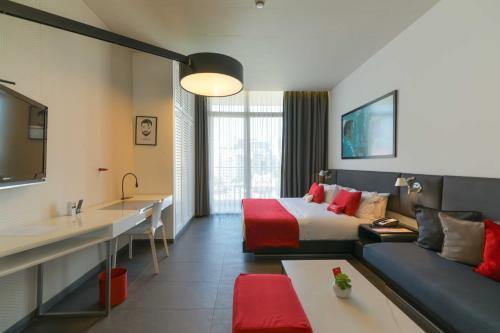 TV a/nebo společenská místnost v ubytování The Smallville Hotel