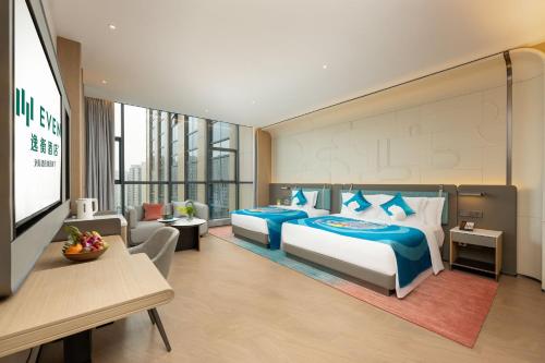 Postel nebo postele na pokoji v ubytování EVEN Hotel Chengdu High-Tech Zone, an IHG Hotel