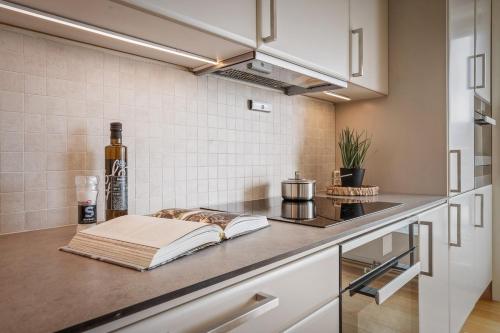 Η κουζίνα ή μικρή κουζίνα στο 112 sqm penthouse with an OMG Fjord View