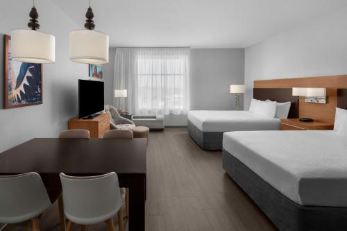 Кровать или кровати в номере TownePlace Suites by Marriott Hobbs