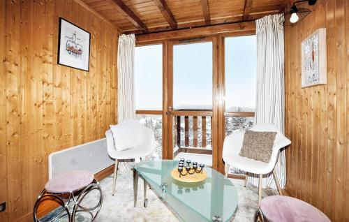 Χώρος καθιστικού στο Elégant Appartement Proche Ski