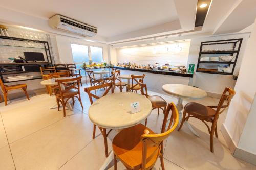 Dapur atau dapur kecil di Hotel Village Confort