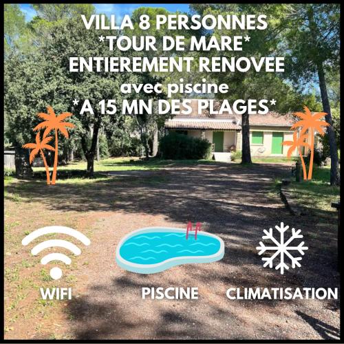 Belle villa avec piscine FRENCH RIVIERA - Quartier Tour de Mare