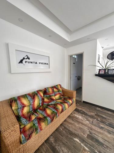Χώρος καθιστικού στο Hotel Punta Piedra