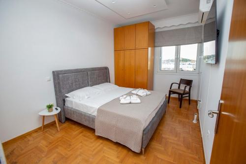 Postel nebo postele na pokoji v ubytování Calm Sea