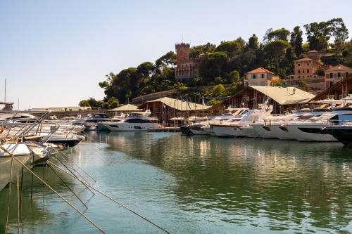 a group of boats docked in a marina at Family Space - Beaches 900m - WiFi - Smart TV in Varazze