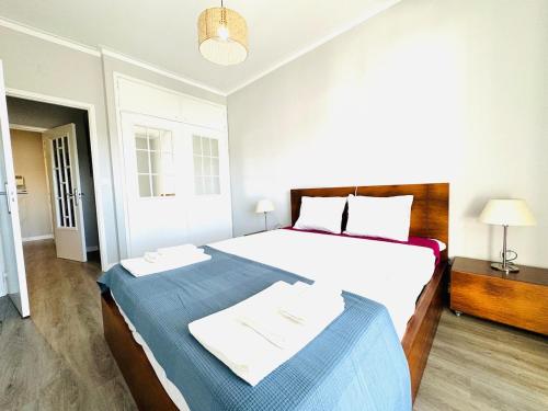 Ένα ή περισσότερα κρεβάτια σε δωμάτιο στο Fão Serenity House