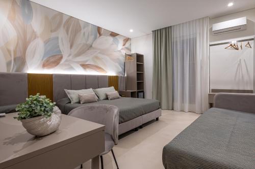 Χώρος καθιστικού στο Agave Superior Rooms