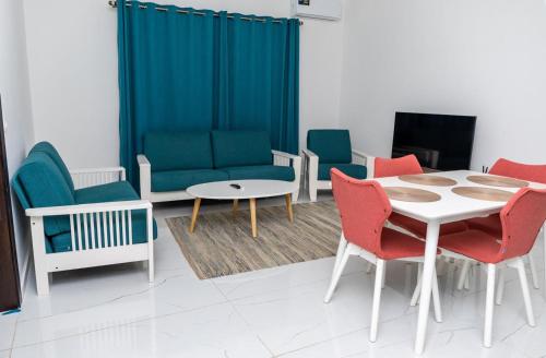 Posezení v ubytování Studio meublé Soft place