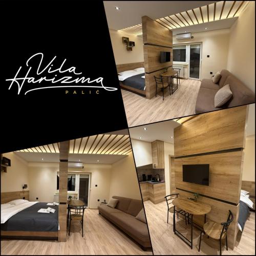 Кровать или кровати в номере vila Harizma