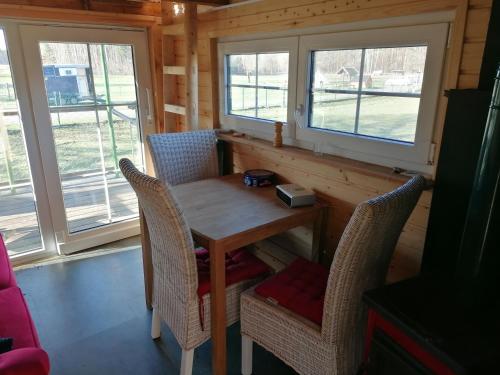 Posezení v ubytování Weidmannsruh Natur pur - exklusives Tiny house