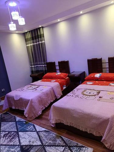 Llit o llits en una habitació de البويضه هاوس