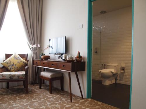 Koupelna v ubytování Kapitan Kongsi Boutique Hotel