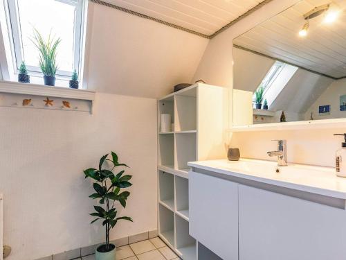 Η κουζίνα ή μικρή κουζίνα στο 6 person holiday home in Hals-By Traum