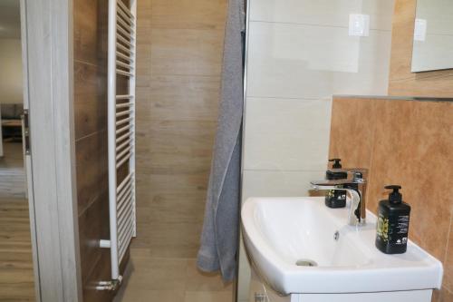 Koupelna v ubytování Apartmán Wellness-Detva