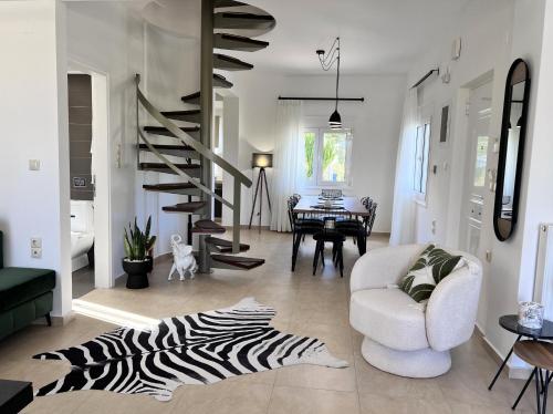 Χώρος καθιστικού στο Stamnelia Villa