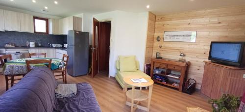 Kuchyň nebo kuchyňský kout v ubytování Chalet Roche Rousse