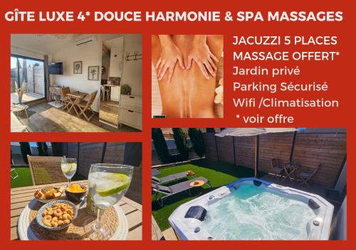 AMOUR - Gîte Luxe 4 étoiles -Douce Harmonie Massages & SPA 5 places -Cocon Discret Insolite sans vis à vis en toute sérénité - 5 min Carcassonne