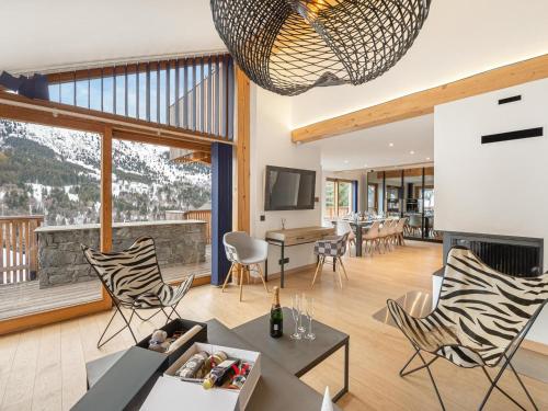 Chalet moderne à Méribel avec sauna et jacuzzi, 6 chambres