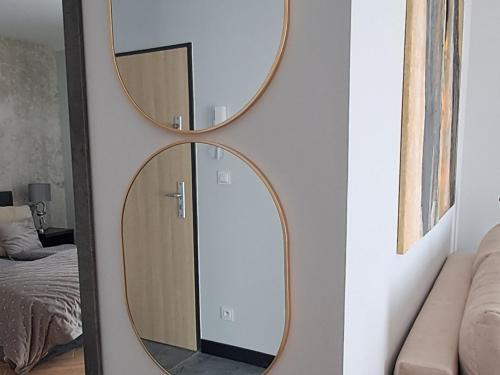 Ένα ή περισσότερα κρεβάτια σε δωμάτιο στο Apartament Come in