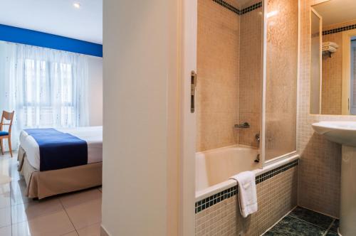 Koupelna v ubytování Hotel Villa De Pinto