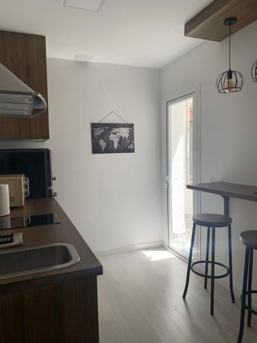 Η κουζίνα ή μικρή κουζίνα στο Apartamento Alpe Almagro