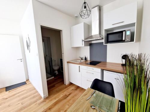 Una cocina o zona de cocina en Studio 2 Cosy en centre-ville - Puy duFou