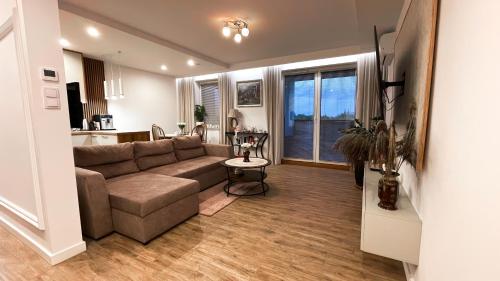 Χώρος καθιστικού στο Apartament na Jadwigi