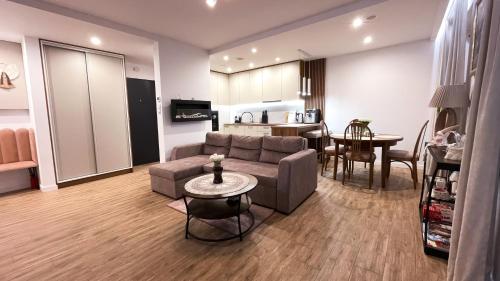 Η κουζίνα ή μικρή κουζίνα στο Apartament na Jadwigi